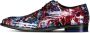 Van Bommel Leren Veterschoenen met Abstract Patroon Multicolor Heren - Thumbnail 18