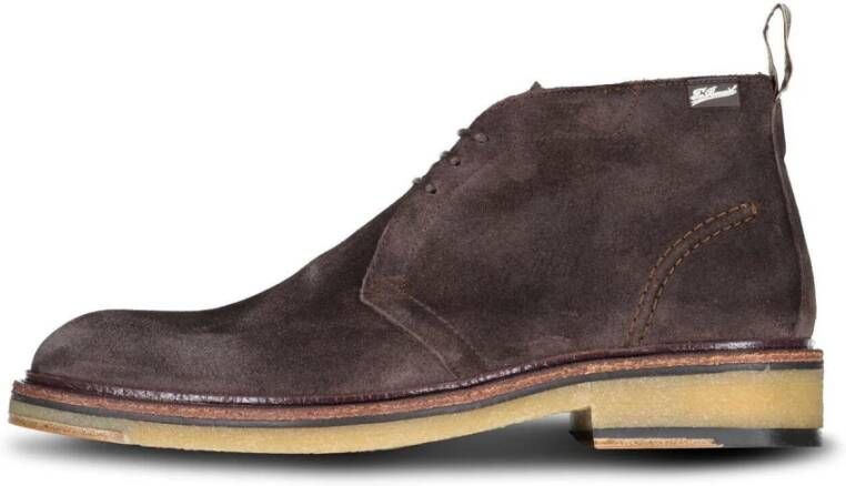 Floris van bommel 50146 De Tanker 04.06 Dark Brown H-Wijdte Veter boots