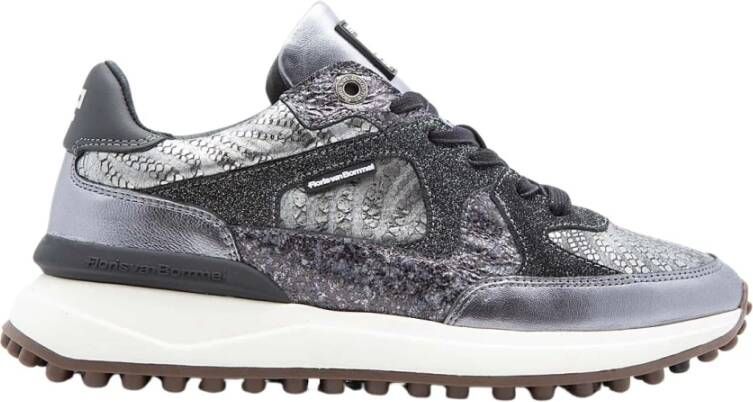 Van Bommel Zilver Lichtgewicht Sneaker met TPU Zool Gray Dames