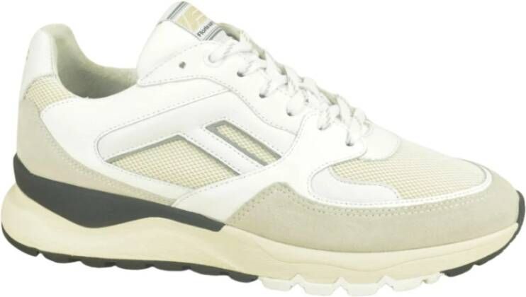 Floris van Bommel Witte Runner Sneakers White Heren