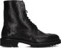 FLORIS VAN BOMMEL Veterboots Dames Selsi 02.00 Maat: 40 5 Materiaal: Leer Kleur: Zwart - Thumbnail 3