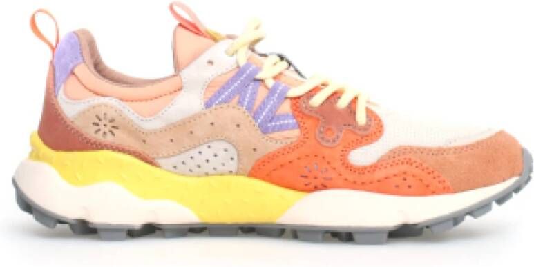 Flower Mountain Beige Multicolor Sneakers Yamano Style Multicolor Dames