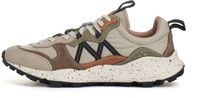 Flower Mountain Beige Sneakers voor Mannen Multicolor Heren