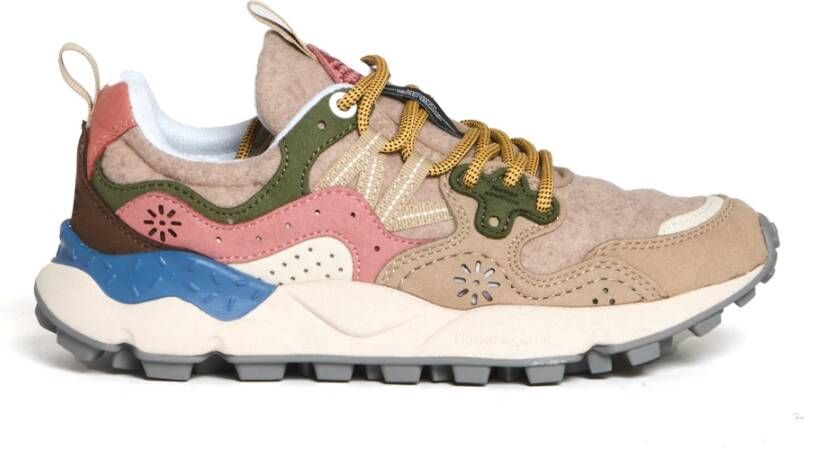 Flower Mountain Beige Sneakers voor Vrouwen Multicolor Dames