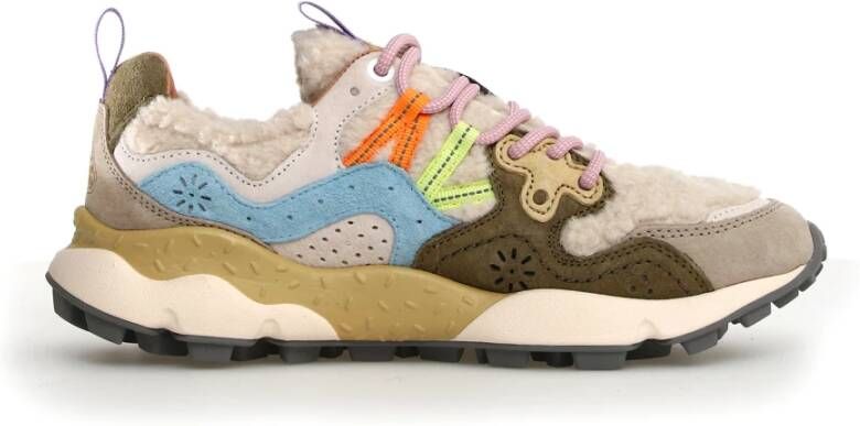 Flower Mountain Beige Sneakers Yamano 3 Multicolor Dames