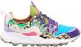 Flower Mountain Blauw en paarse suède sneakers Multicolor Dames - Thumbnail 1