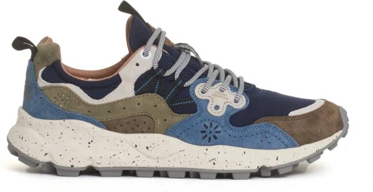 Flower Mountain Blauw groen en grijs sneakers Multicolor Heren