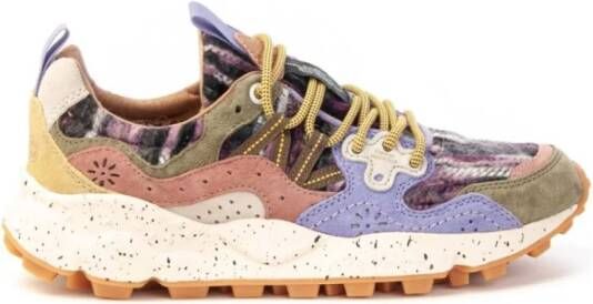 Flower Mountain Bruine Sneaker Vrouw met veters Multicolor Dames