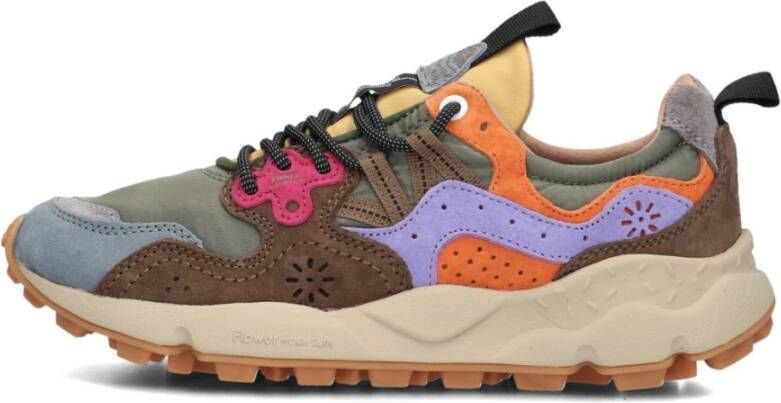 Flower Mountain Kleurrijke Suède Sneakers Yamano 3 Uni Multicolor Dames