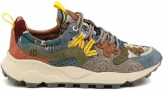 Flower Mountain Multicolor Sneaker van Leer en Stof Multicolor Dames