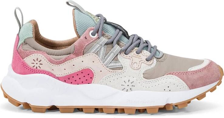 Flower Mountain Multicolor Suède Panel Sneakers Multicolor Dames