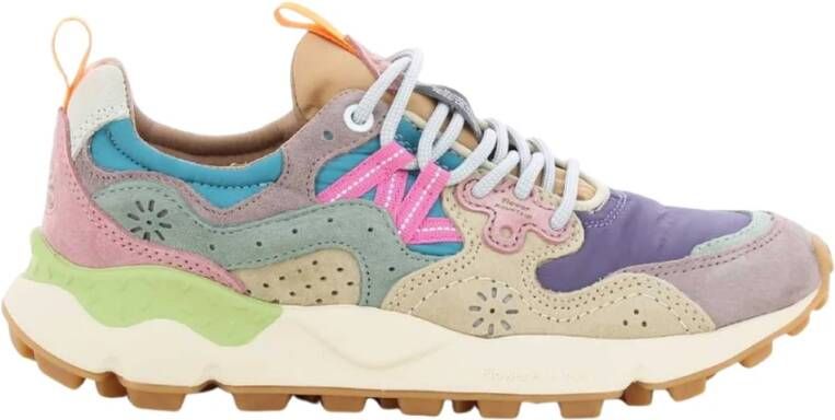 Flower Mountain Paarse Damesschoenen Yamano Multicolor Dames