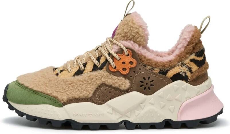 Flower Mountain Shearling and suede sneakers Kotetsu Woman Multicolor Dames