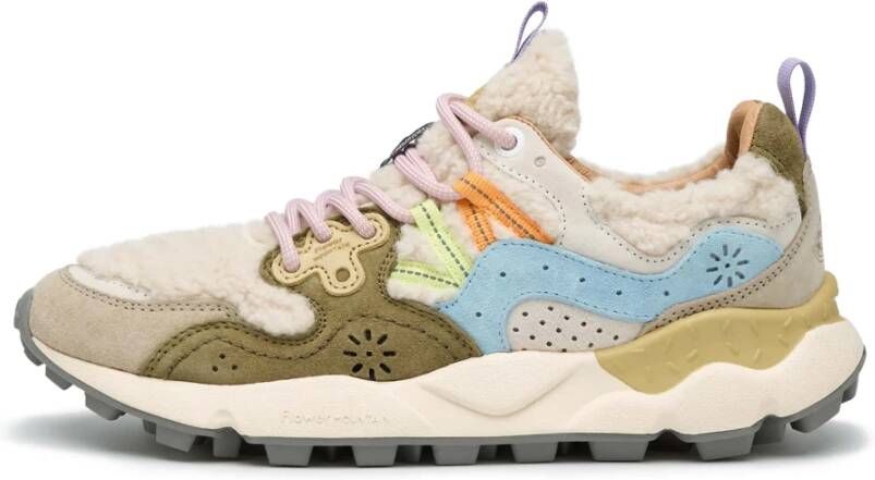 Flower Mountain Shearling and wool sneakers Yamano 3 Woman Multicolor Dames