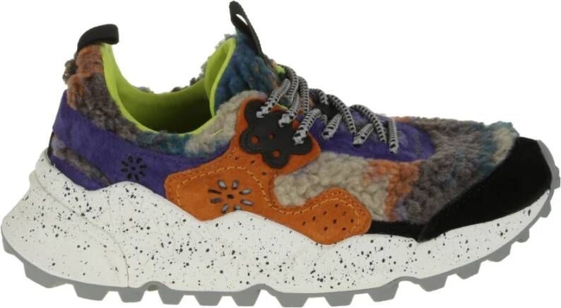 Flower Mountain Shearling Sneakers met Suede Inzetstukken Multicolor Dames