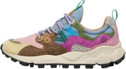 Flower Mountain Suede and technical fabric sneakers Yamano 3 Woman Multicolor Dames