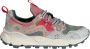 Flower Mountain Suede and technical fabric sneakers Yamano 3 Woman Gray Dames - Thumbnail 8