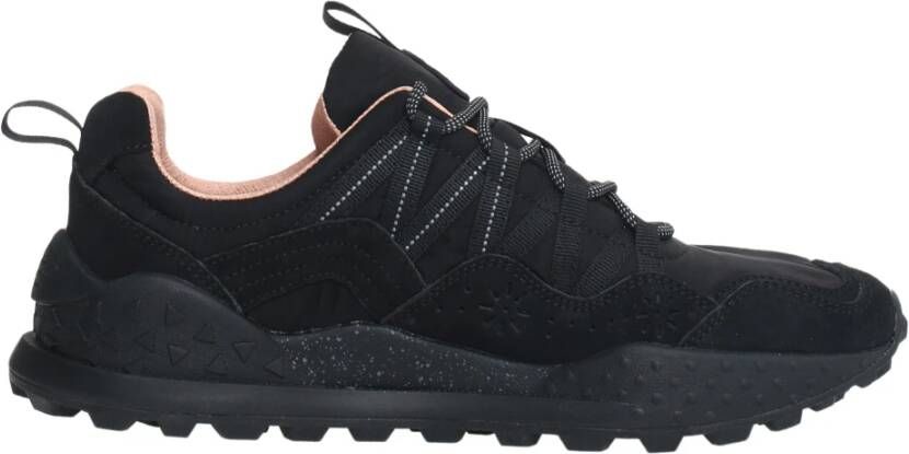 Flower Mountain Suede and technical fabric sneakers Washi UNI Black Heren