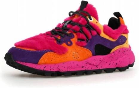 Flower Mountain Stijlvolle Schoenen van Suede en Eco Bont Multicolor Dames