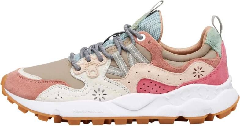 Flower Mountain Suede and fabric sneakers Yamano 3 Woman Multicolor Dames