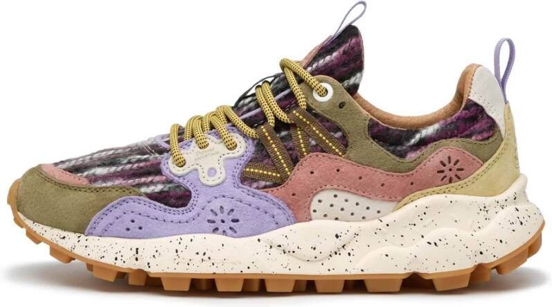 Flower Mountain Suede and fabric sneakers Yamano 3 Woman Multicolor Dames