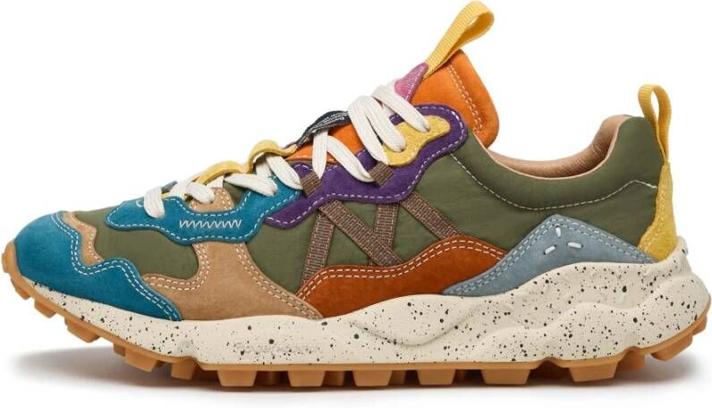 Flower Mountain Suede and technical fabric sneakers Lenzan UNI Multicolor Heren