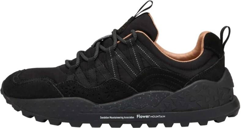 Flower Mountain Suede and technical fabric sneakers Washi UNI Black Heren