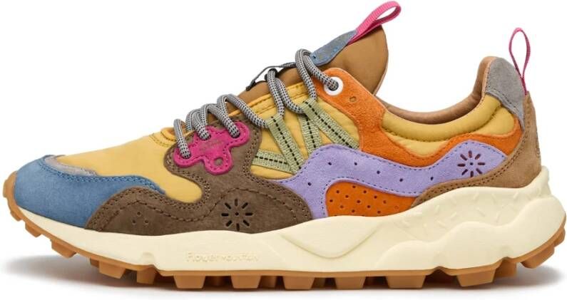 Flower Mountain Suede and technical fabric sneakers Yamano 3 UNI Multicolor Dames