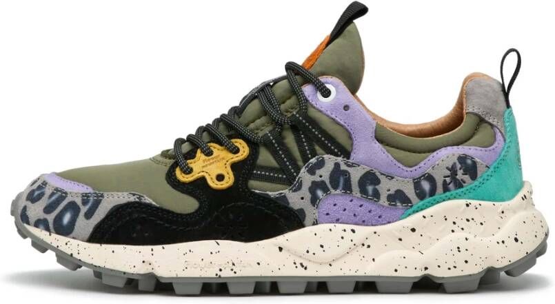 Flower Mountain Suede and technical fabric sneakers Yamano 3 UNI Multicolor Dames