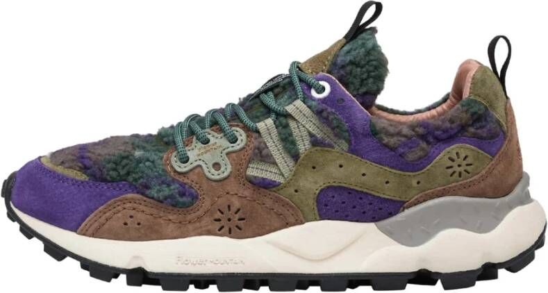 Flower Mountain Suede and technical fabric sneakers Yamano 3 UNI Multicolor Dames