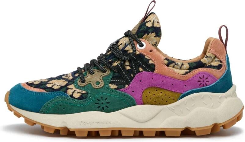 Flower Mountain Suede and technical fabric sneakers Yamano 3 Woman Multicolor Dames