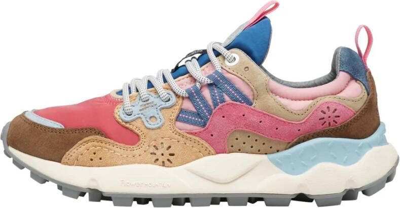 Flower Mountain Suede and technical fabric sneakers Yamano 3 Woman Multicolor Dames