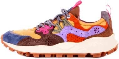 Flower Mountain Suède Logo Sneakers Rubberen Zool Multicolor Dames