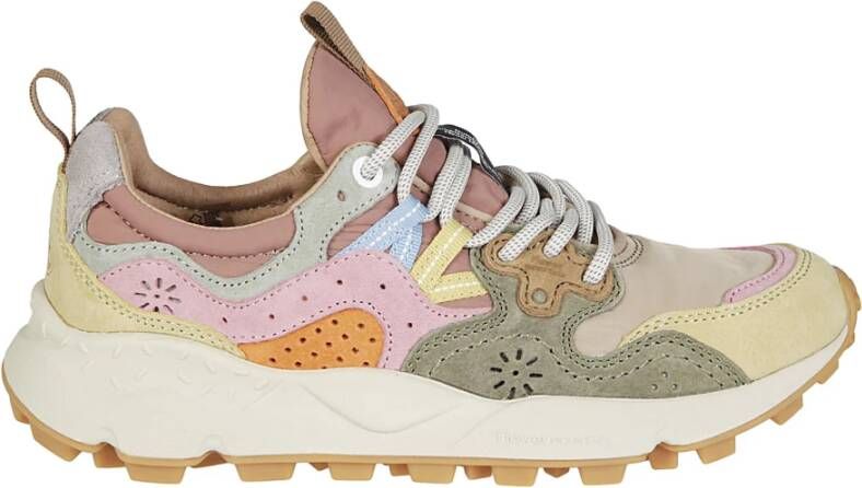 Flower Mountain Suede Nylon Sneakers Multicolor Dames