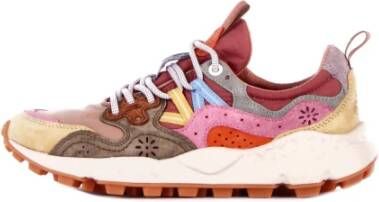 Flower Mountain Suede and technical fabric sneakers Yamano 3 Woman Multicolor Dames