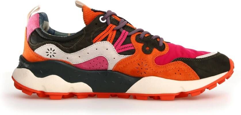 Flower Mountain Suède Sneakers met Rubberen Zool Multicolor Dames