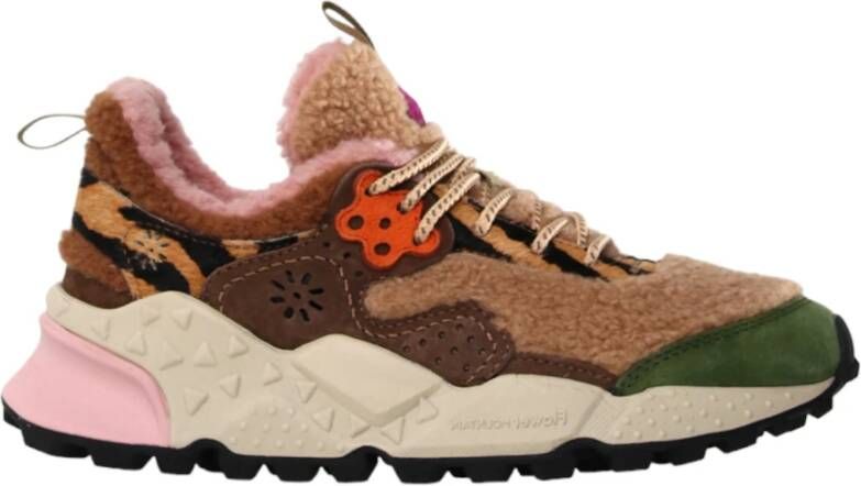 Flower Mountain Shearling and suede sneakers Kotetsu Woman Multicolor Dames