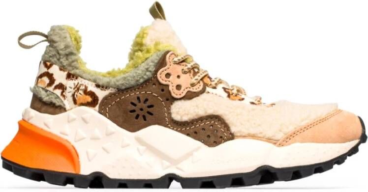 Flower Mountain Shearling and suede sneakers Kotetsu Woman Multicolor Dames