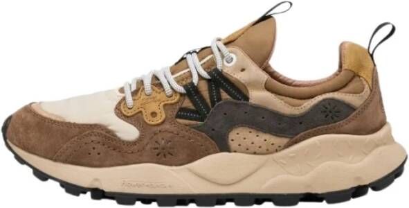 Flower Mountain Yamano 3 MAN Beige-Bruine Sneakers Beige Heren