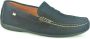 Fluchos Blauw Suède College Schoenen Blue Heren - Thumbnail 1