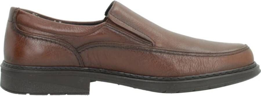 Fluchos Casual Leren Loafers voor Mannen Brown Heren