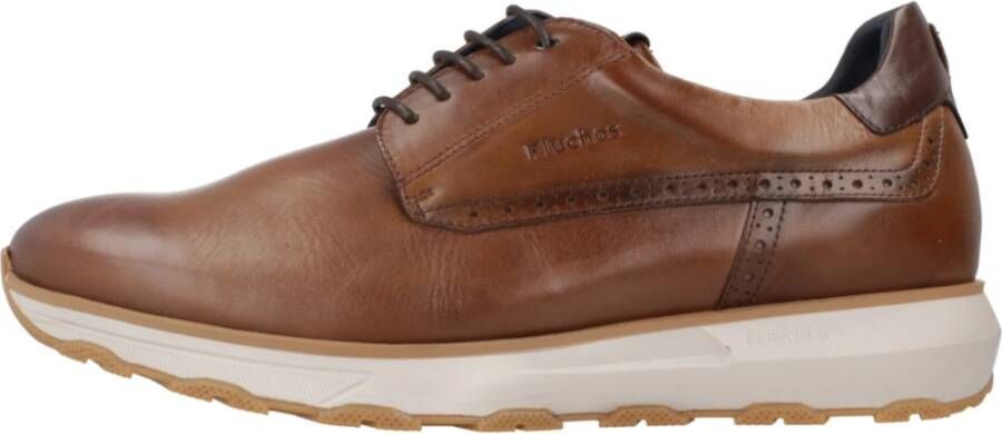 Fluchos Casual Veterschoenen Brown Heren