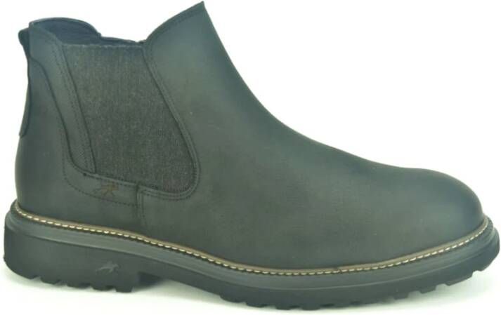 Fluchos Chelsea Boot Zwart Leer Black Heren