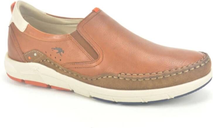 Fluchos Elegante Cognac Leren Schoenen Brown Heren