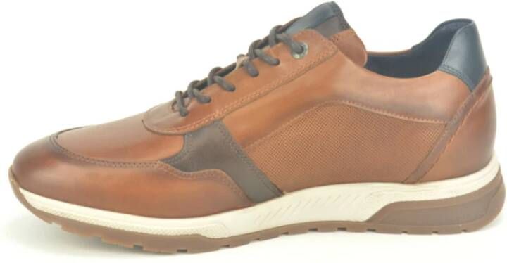 Fluchos Stijlvolle Cognac Runner Schoenen Brown Heren