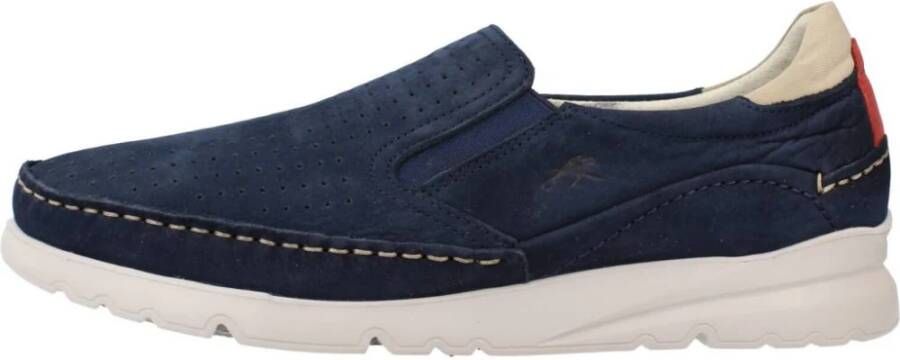 Fluchos Stijlvolle Mocasin Loafers voor Mannen Blue Heren