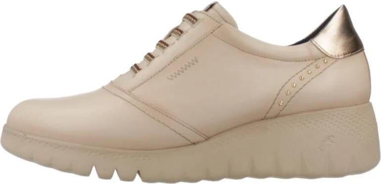 Fluchos Vetersneakers Beige Dames