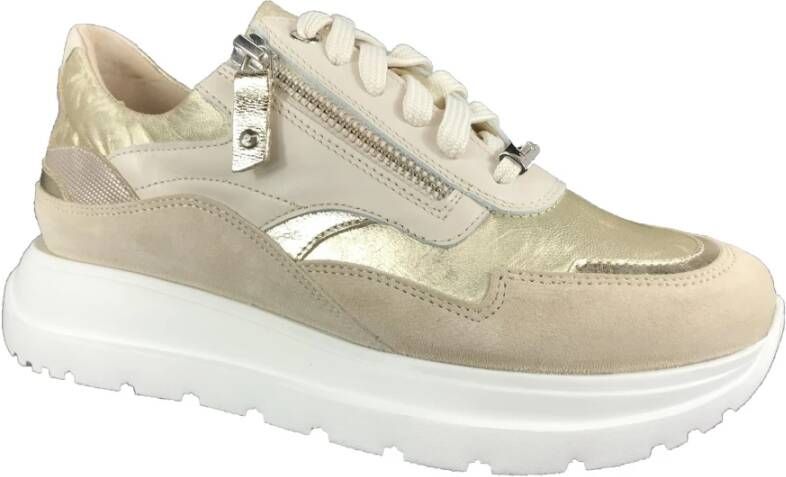 Footnotes Casual Sneaker Schoenen Beige Dames