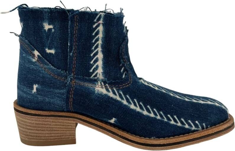 Forte Ankle boots denim Blauw Dames