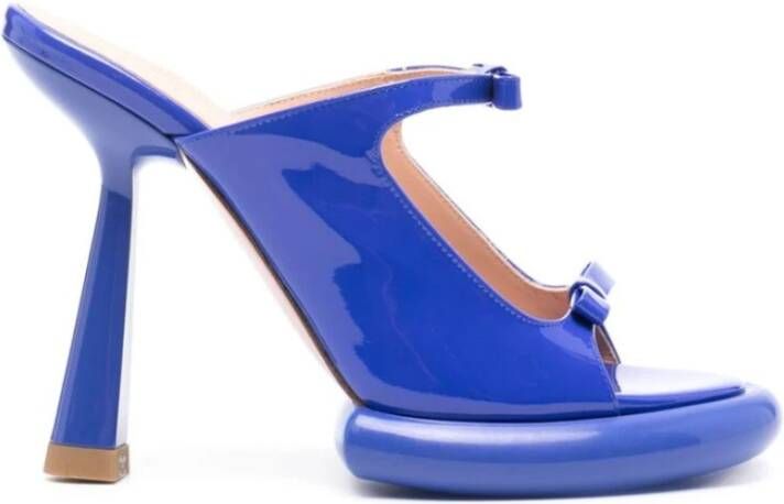 Francesca Bellavita Heeled Mules Blue Dames